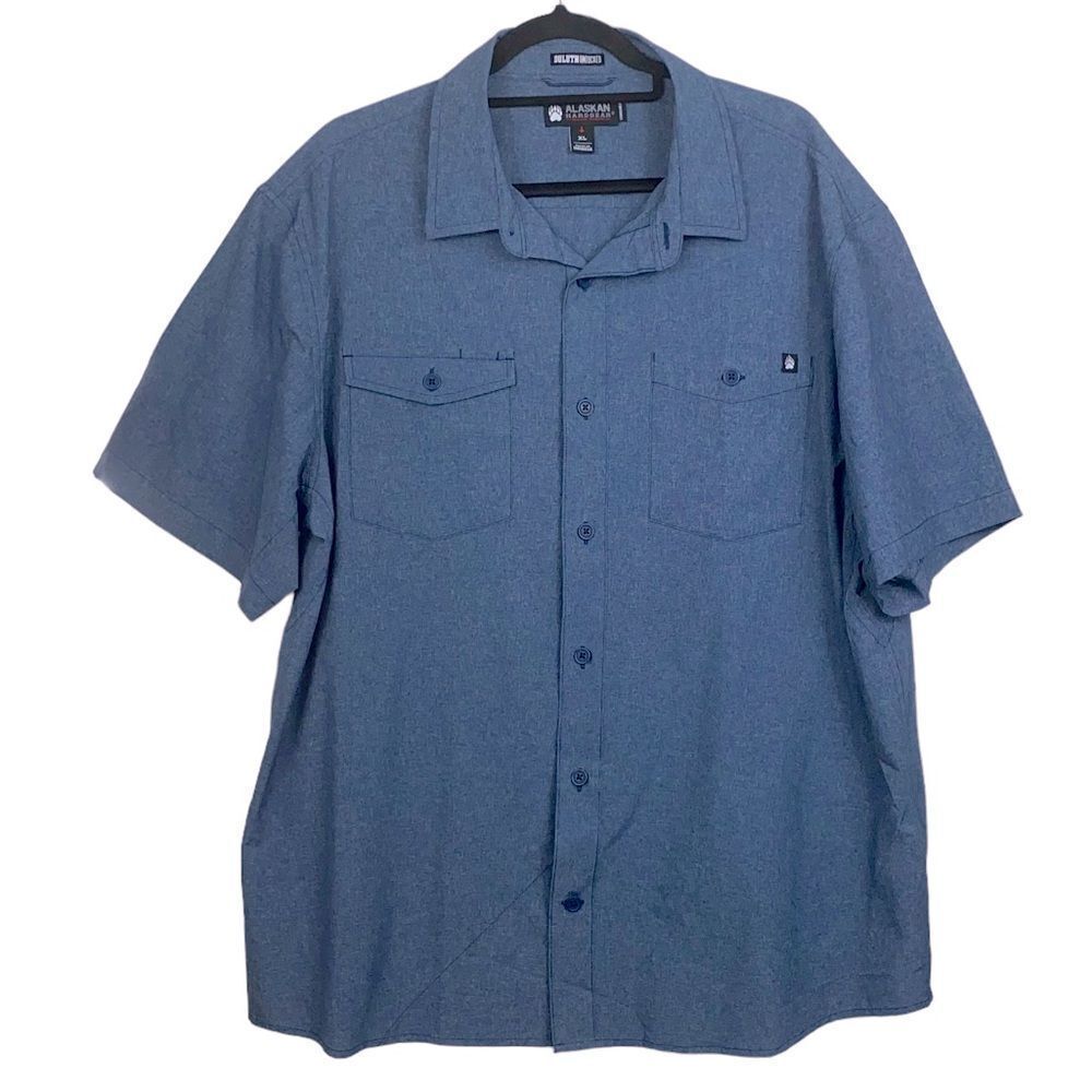 Alaskan Hardgear Duluth Men’s Sz XL Blue Standard Fit Button Down Casual Shirt